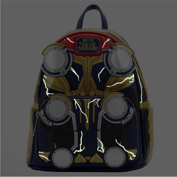 Loungefly Marvel Thor Love and Thunder Cosplay Mini Backpack NWT - Picture 2 of 10
